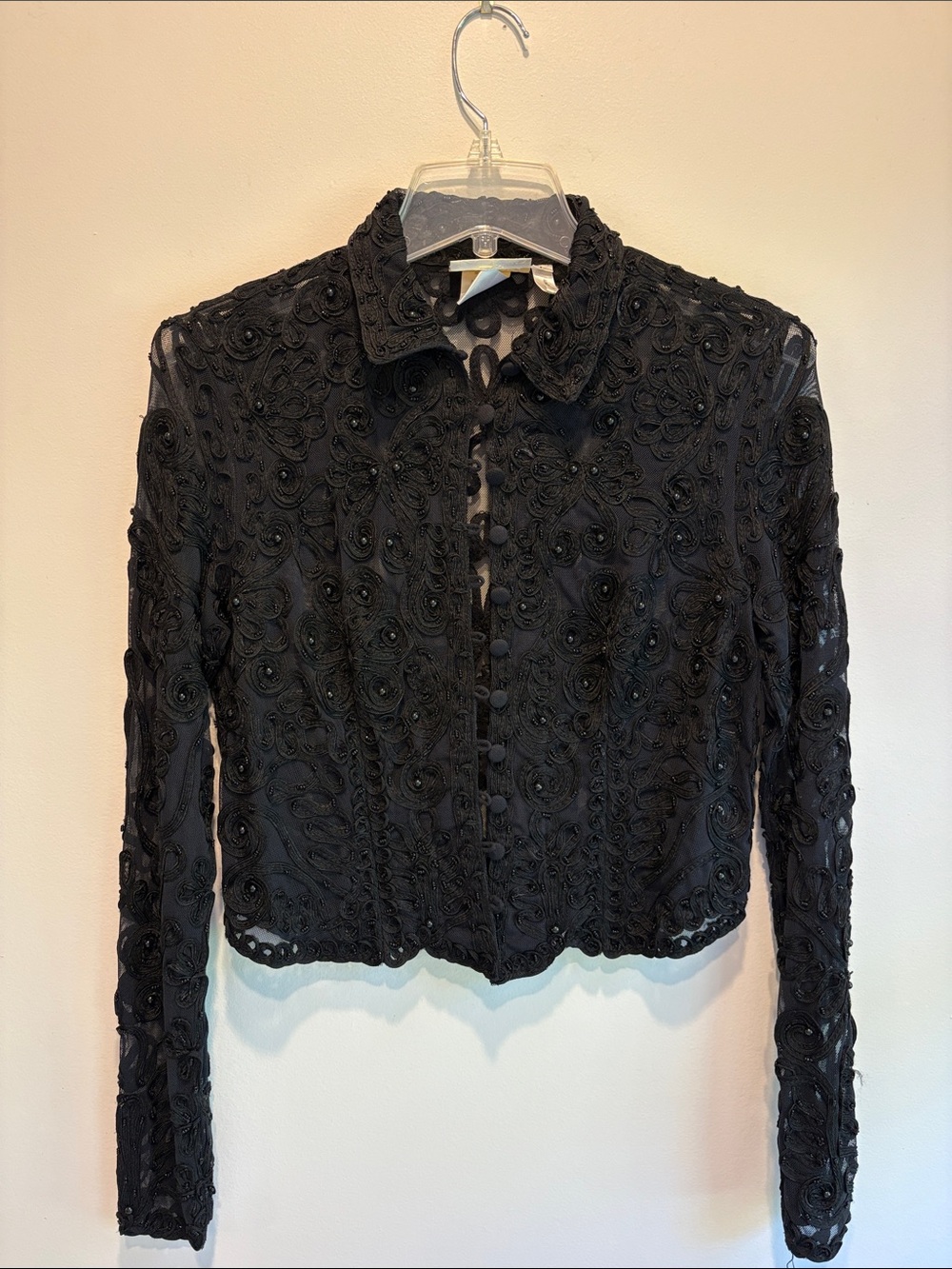 Vintage Cache beaded top size large